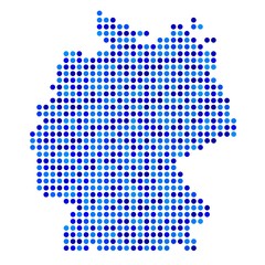 Fototapeta na wymiar map of germany in vector quality