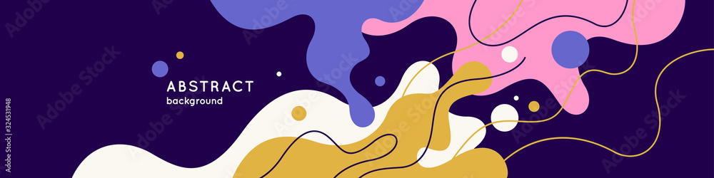 Aufkleber modern backgrounds with abstract elements and dynamic shapes. compositions of colored spots. vector 