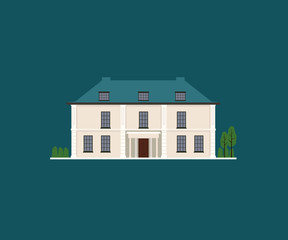 europe style home - vector illustration