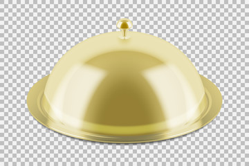 Restaurant cloche with closed lid