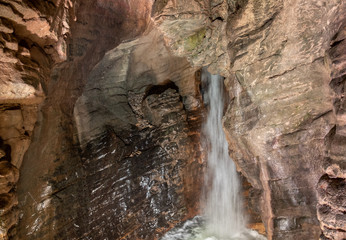 Varone Falls (Cascate del Varone) - waterfalls located in the town of Tenno in Trentino, next to Riva del Garda. Italy