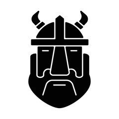 viking design icon simple man
