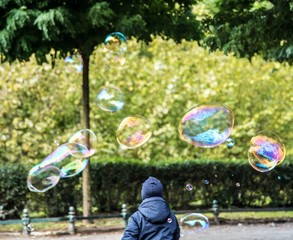 Soap Bubbles Kid