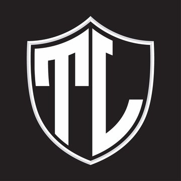 recommend clip art: TL Logo monogram with shield shape isolated on outline design template