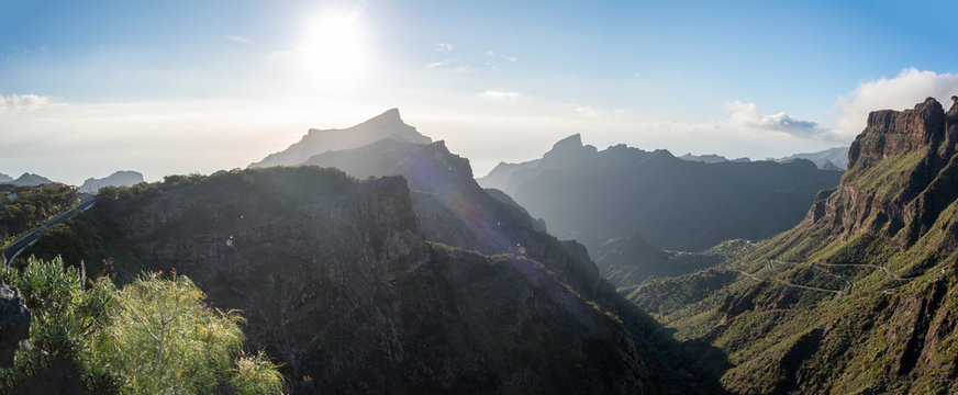 panoramic view of the mountains