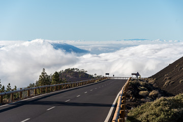 Road into the clouds