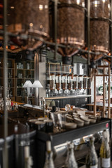 Interior of modern cafe in loft style