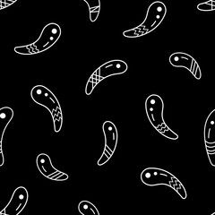 abstract black design seamless pattern