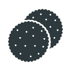 Biscuit icon on white background