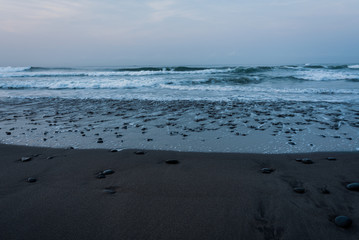 waves on the beach