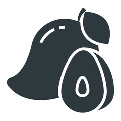 mango icon on white background	