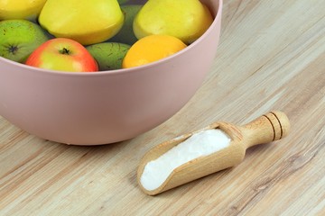 Soda against chemicals on fruit and vegetable