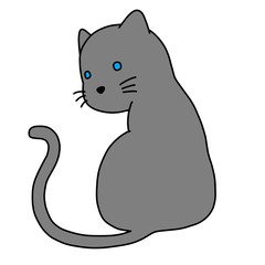 illustration of a cat