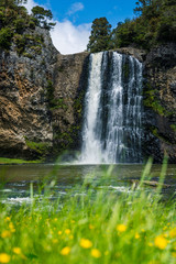 waterfall in the hunua ranges regional park