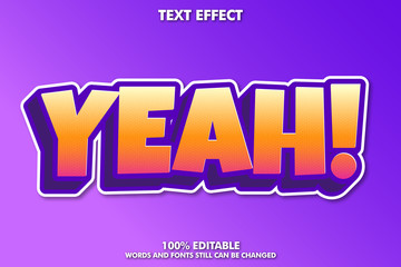 Cute and powerful cartoon text style