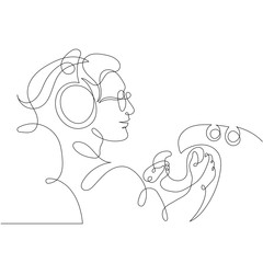 airline pilot at the controls © derplan13