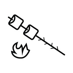 marshmallow icon vector illustration photo
