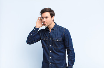  looking serious and curious, listening, trying to hear a secret conversation or gossip,...