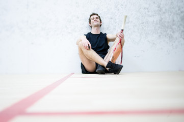 Fototapeta premium Young man having a training