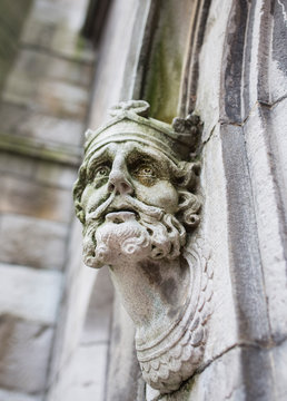 Head Of Irish King Brian Boru, The Chapel Royal At Dublin Castle, Ireland