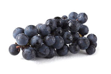 Wine grape isolated on white