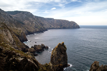 Cliffs in Serra da Capelada, Galicia, Spain