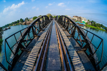 Obraz premium The famous Bridge on the River Kwai, Kanchanaburi,Thailand