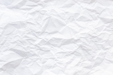 white crumpled paper texture for background.