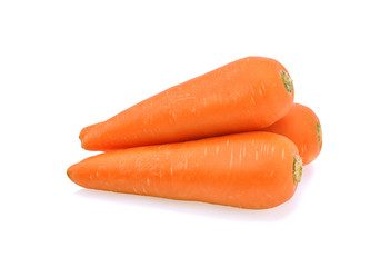 Carrots isolated on white background