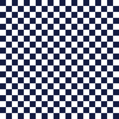 市松模様　青　2