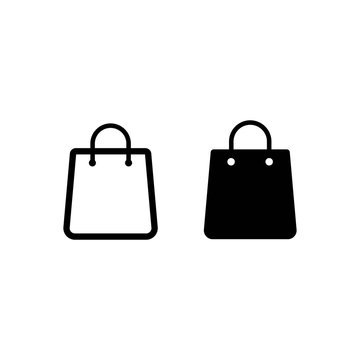Shopping bag icon suitable for info graphics, websites and print media. Colorful vector, flat icon, clip art.