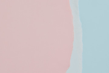 pastel ,soft two tone color of pink and blue,  paper as texture fashion background, flat lay