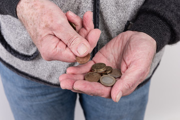 Obraz premium Ein Zukunftsrisiko ist in der heutigen Zeit die Altersarmut