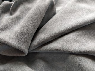 Fabric sheer curtain fabric. Beautiful gray-blue color. Soft velvet with a pile. The curtain...