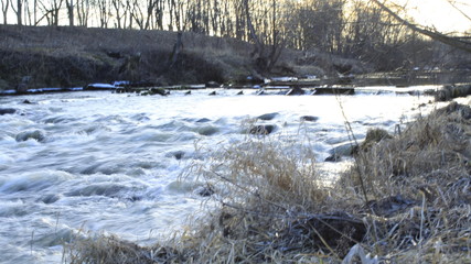 river in winter