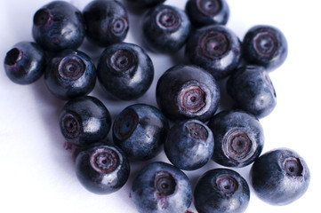 Blueberry berry isolated on white background