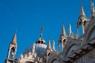 Venecia, Veneto, norte de Italia. Detalles arquitectónicos de la basílica de San Marco.