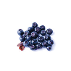 Blueberry berry isolated on white background