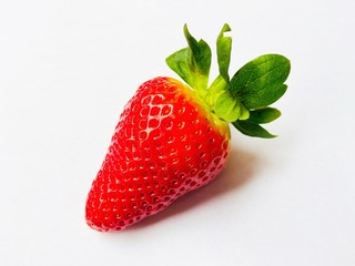 strawberry on white background