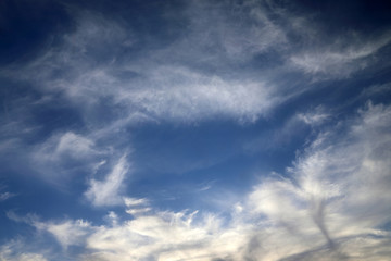 Feather clouds background