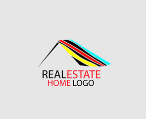 creative real estate logo. This is a vector. house logo.