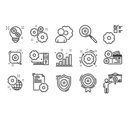 Engineering line icon. 