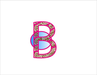 B letter logo. This is vector. 
