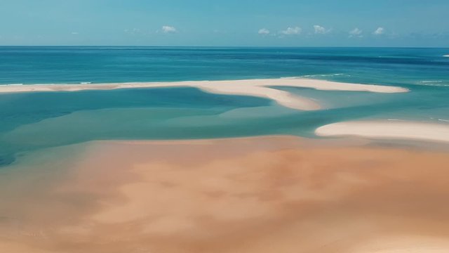 Marvellous Blue Sea and Golden Beach Panorama 