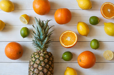 Colorful fruit background