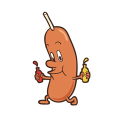 イラスト ：日本の催事　ジャイアントフランク