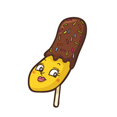 イラスト ：日本の催事　チョコバナナ