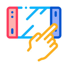 Game Console Icon Vector. Outline Game Console Sign. Isolated Contour Symbol Illustration