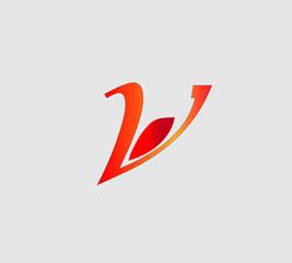 creative V letter logo. this is a vector. 