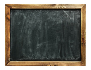 Fototapeta Blank chalkboard in wooden frame obraz